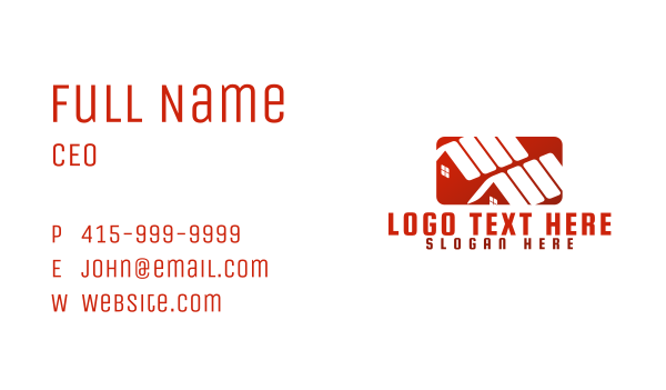 Realty Apartment Roofing Business Card Design Image Preview