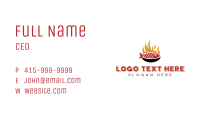 Flame Grill Fish Seafood Business Card Image Preview