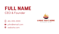 Flame Grill Fish Seafood Business Card Image Preview