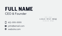 Salon Boutique Wordmark Business Card Image Preview
