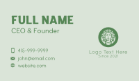 Green Natural Woman   Business Card Preview