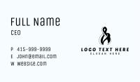 Black Ampersand Business Card Image Preview