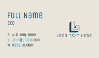 Unique Business Lettermark Business Card Image Preview