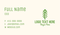 Green Flower Stalk Business Card Image Preview