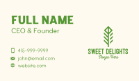 Green Flower Stalk Business Card Image Preview