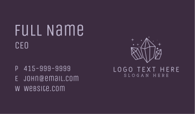 Gemstone Style Jewelry Business Card Image Preview