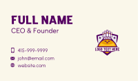 Bowling Alley Sports Shield Business Card Design