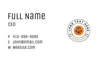 Paw Doggy Pet Business Card Image Preview