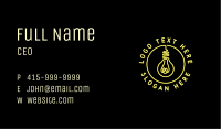 Neon Light Bulb Signage Business Card Image Preview