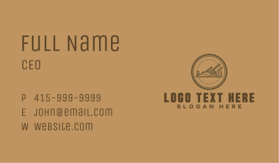 Handyman Wood Planer Business Card Image Preview