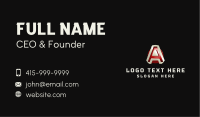 Technology Startup Letter A  Business Card Image Preview