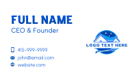 Pressure Wash Cleaning Maintenance Business Card Preview