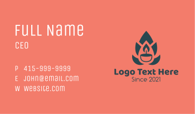 Candle Flame Business Card