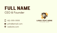 Haircut Mullet Beard Business Card Preview