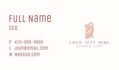 Nude Female Spa  Business Card Image Preview