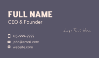 Art Brush Stroke Wordmark Business Card Image Preview