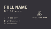 Skull Boxing Combat Business Card Image Preview