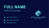 Gradient Blue Chameleon Business Card Image Preview