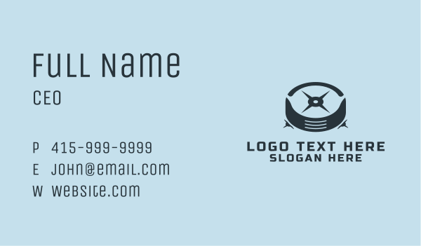 Abstract Car Tire  Business Card Design Image Preview
