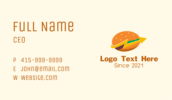 Express Burger Restaurant Business Card Design Image Preview