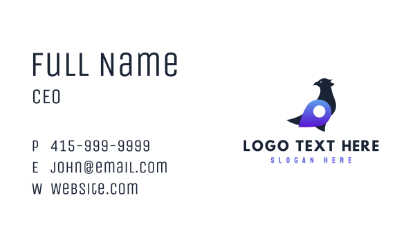Bird Location Travel Business Card Design Image Preview