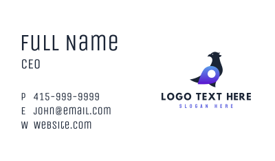 Bird Location Travel Business Card Image Preview