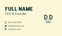 Generic Business Lettermark Business Card Design