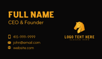 Wild Golden Mustang Business Card Image Preview