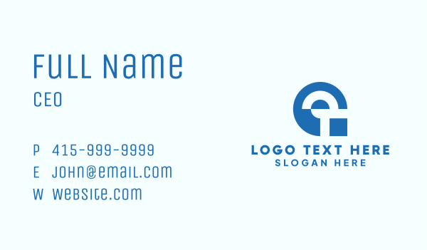 Blue Digital Tech Letter G Business Card Design Image Preview