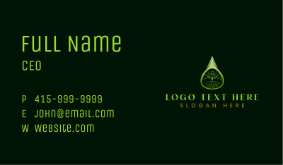 Organic Garden Plant Business Card Image Preview