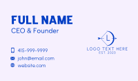 Blue Arrow Letter Business Card Image Preview