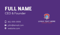 Writing Pencil Mascot Business Card Preview