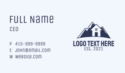 Mountain Home Realtor Business Card Image Preview