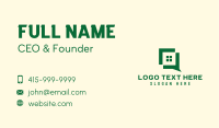 Green Window Broker  Business Card Design