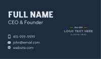 Unique Simple Wordmark Business Card Image Preview
