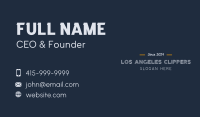 Unique Simple Wordmark Business Card Image Preview