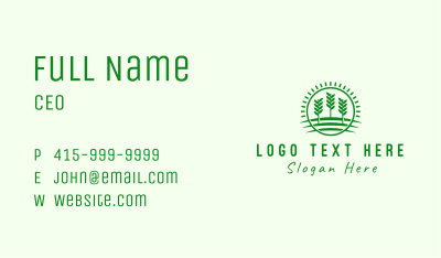 Agriculture Farm Field Business Card Image Preview