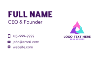 Vortex Triangle Technology Business Card Preview