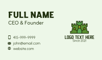 Medieval Castle Structure Business Card Image Preview