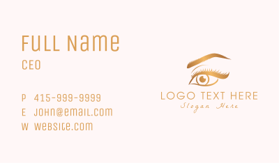 Eye Beauty Cosmetics Business Card