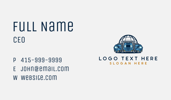 Mover Truck Fleet Business Card Design Image Preview
