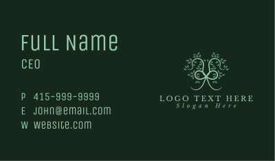 Green Tree Knot Business Card Image Preview