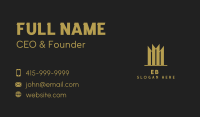 Gold Building Skyscraper Business Card Image Preview