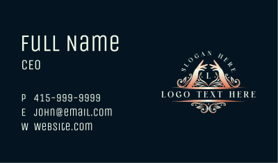 Luxury Hand Wellness Business Card Image Preview
