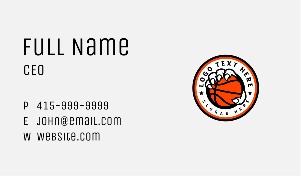 Basketball MVP Claw Business Card Design Image Preview