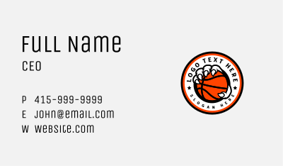 Basketball MVP Claw Business Card Image Preview