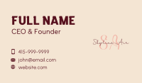 Dainty Beauty Lettermark Business Card Image Preview