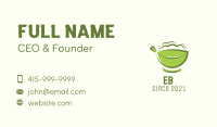 Organic Leaf Bowl  Business Card Image Preview