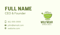 Organic Leaf Bowl  Business Card Image Preview