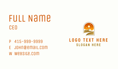 Mountain Road Tourism Business Card Image Preview